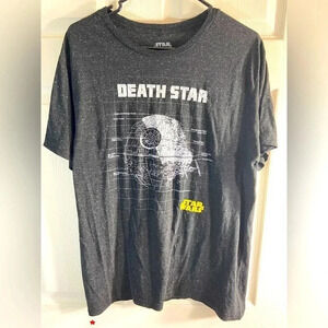 🌕3 for $30🌗 Star Wars - Death Star - Large Black  T Shirt